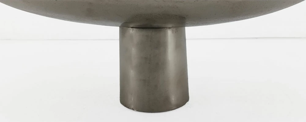 Pjatë dekorative Dune, alumin, ngjyrë argjendi-nikel, 46x26x18cm