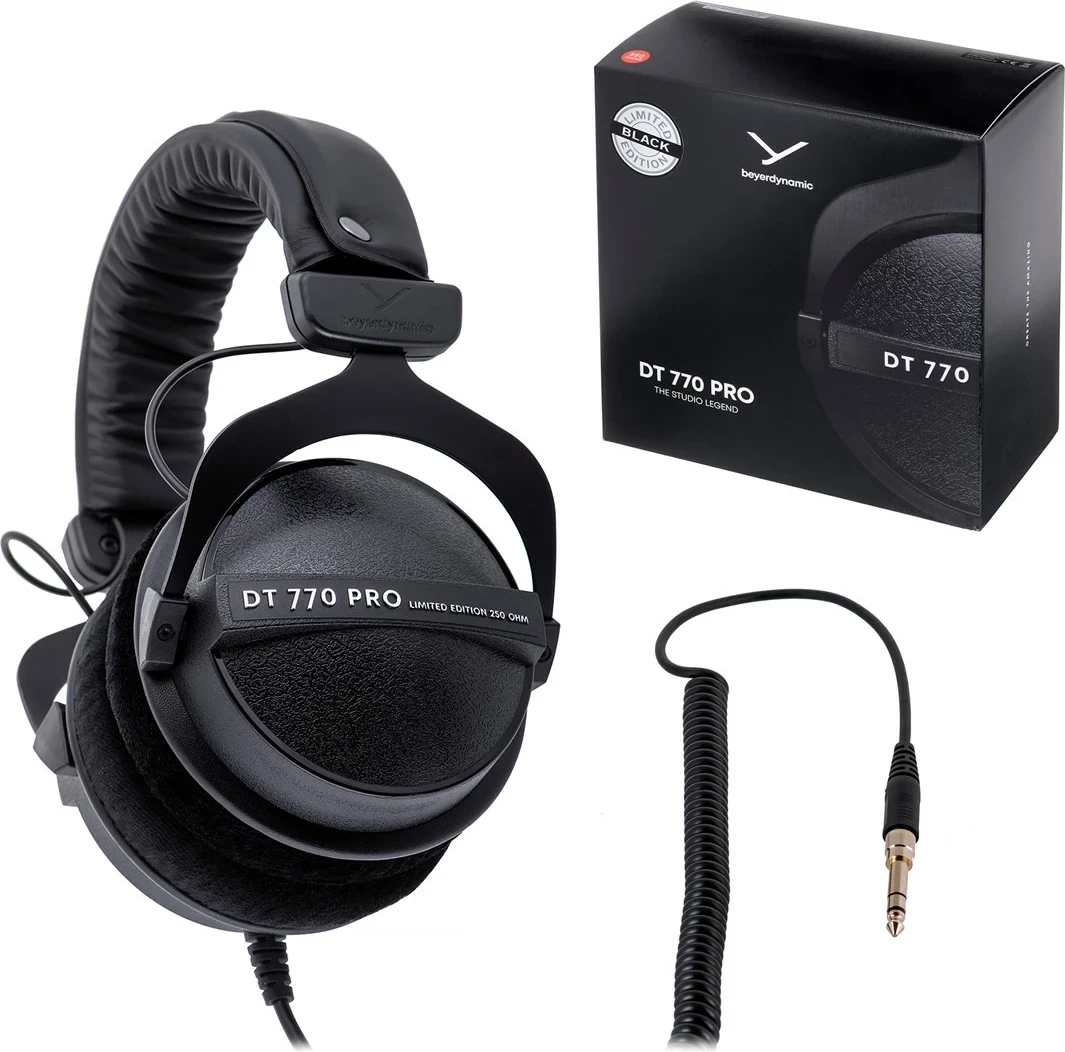 Kufje Beyerdynamic DT 770 PRO 250 OHM, Edicioni i Kufizuar, të mbyllura, të zeza
