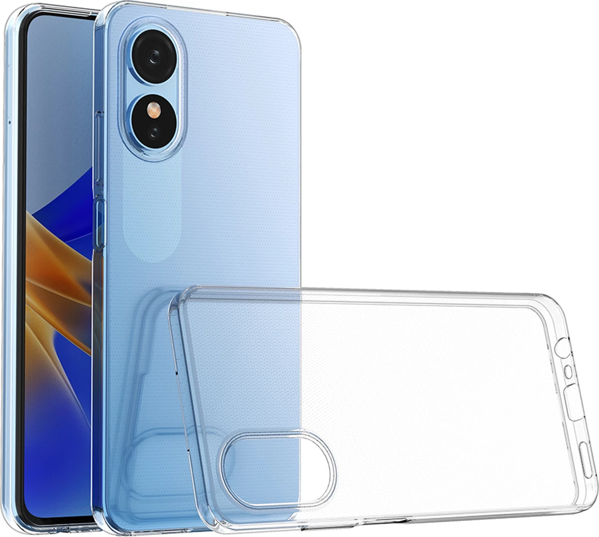 Mbështjellës Hurtel Ultra Clear 0.5mm për Oppo A17, Transparent