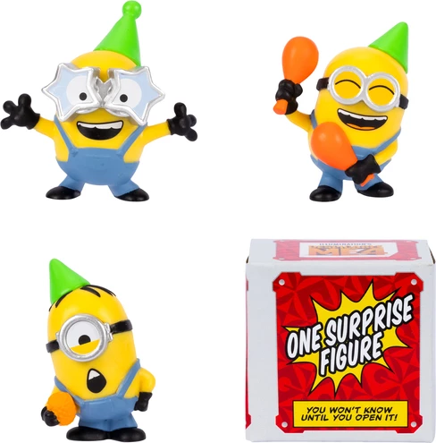 Despicable Me 4 Minions Party Bus Bunch 4 Figure Pack