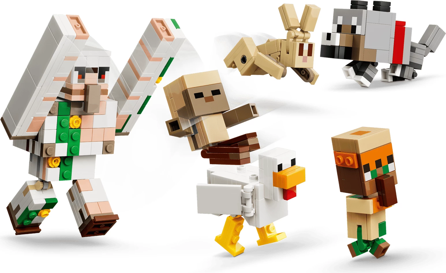 Set ndërtimi LEGO Minecraft Chicken Jockey Desert Attack 21592, 428 copë