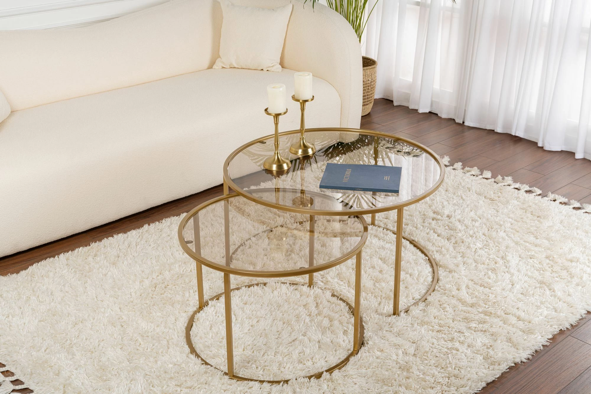 Set tavolinash kafeje Nordure, Aurum - 80, 60 - ari, bronzi