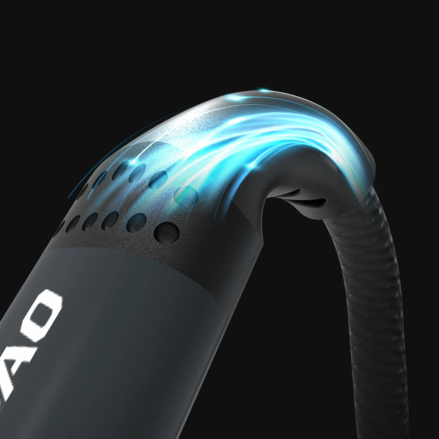 Kabllo 3-në-1 Dudao L3E, 1.2m, 60W, MicroUSB/USB-C/Lightning, e zezë