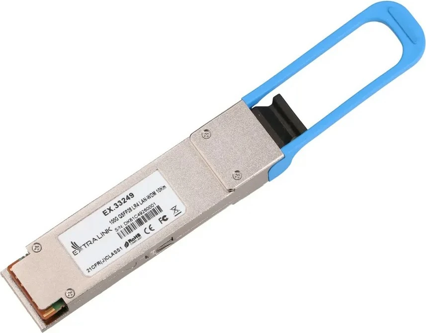 Modul QSFP28 Extralink EX.33249, 100Gb/s, 10km, Single-mode, Duplex LC