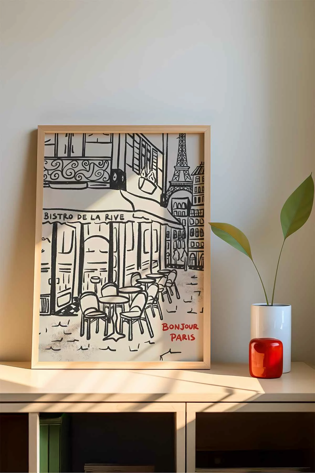 Pikturë dekorative me kornizë MDF, Wallity, shumëngjyrëshe, 33x48cm