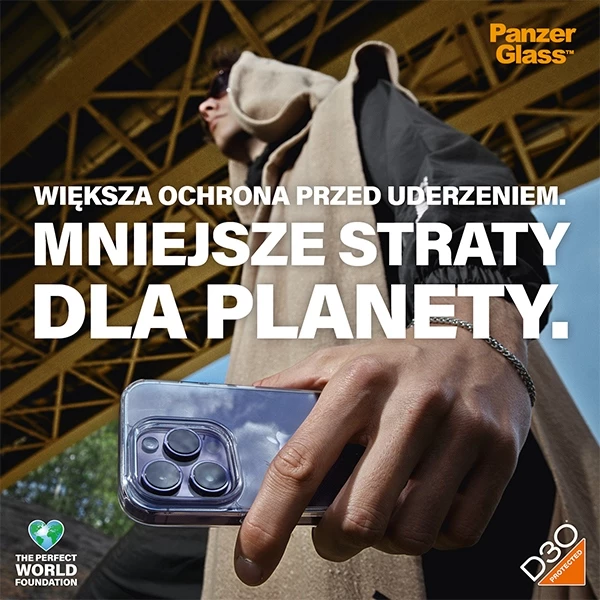 Mbështjellës PanzerGlass HardCase me MagSafe, D3O, për iPhone 15 Pro, Transparent