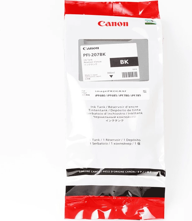 bojë printeri, Canon, PFI-207BK 8789B001, 300 ml, e zezë