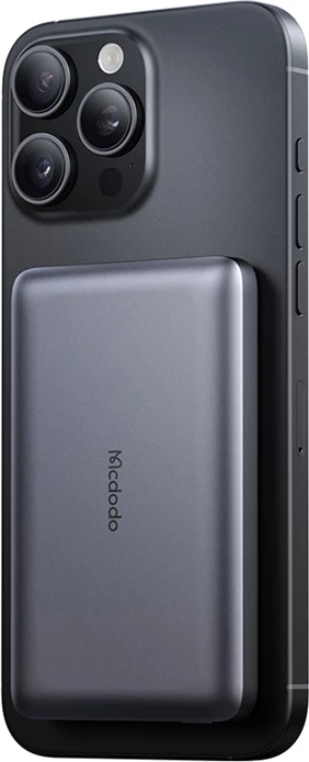 Powerbank Mcdodo MC-4651, 10000mAh, 20W, magnetik, karikim wireless, e zezë