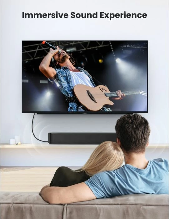 Kabllo optike Toslink audio UGREEN 70892 2 m, e zezë, paketim Polybag