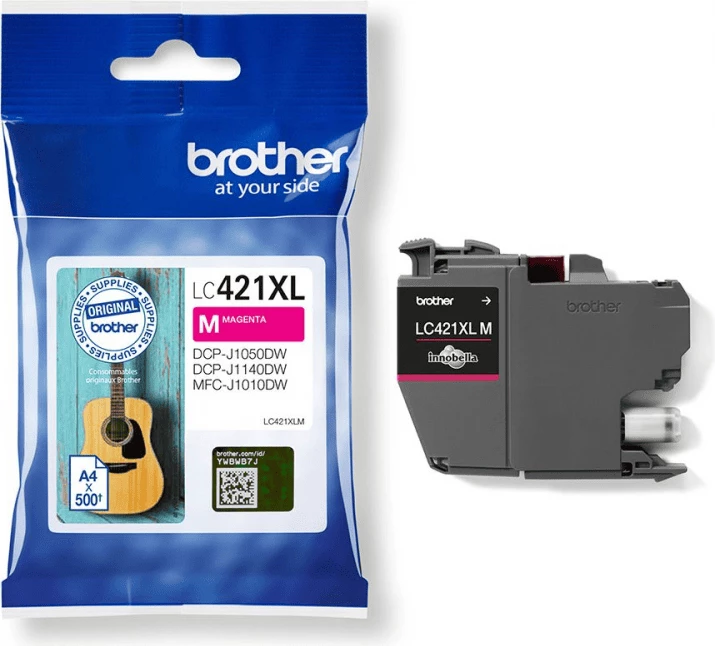 kartrixh boje, Brother, LC-421XLM (LC421XLM), XL, rendiment 500 faqe, magenta