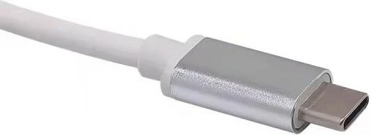 USB hub Equip 4 porte USB 3.0, Type-C, 5000 Mbit/s, alumini, argjendtë