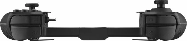 Kontroller gaming Asus ROG Tessen 90GC01D0-BGP000, USB-C për Android, palosshëm, 20 butona, 2 analoge, me ndriçim, me mbajtëse telefoni, e zezë/gri