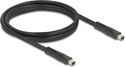 Kabllo Mini DisplayPort DeLOCK, DP 2.1, 1.5 m, 16K 60Hz, 80 Gbps, e zezë