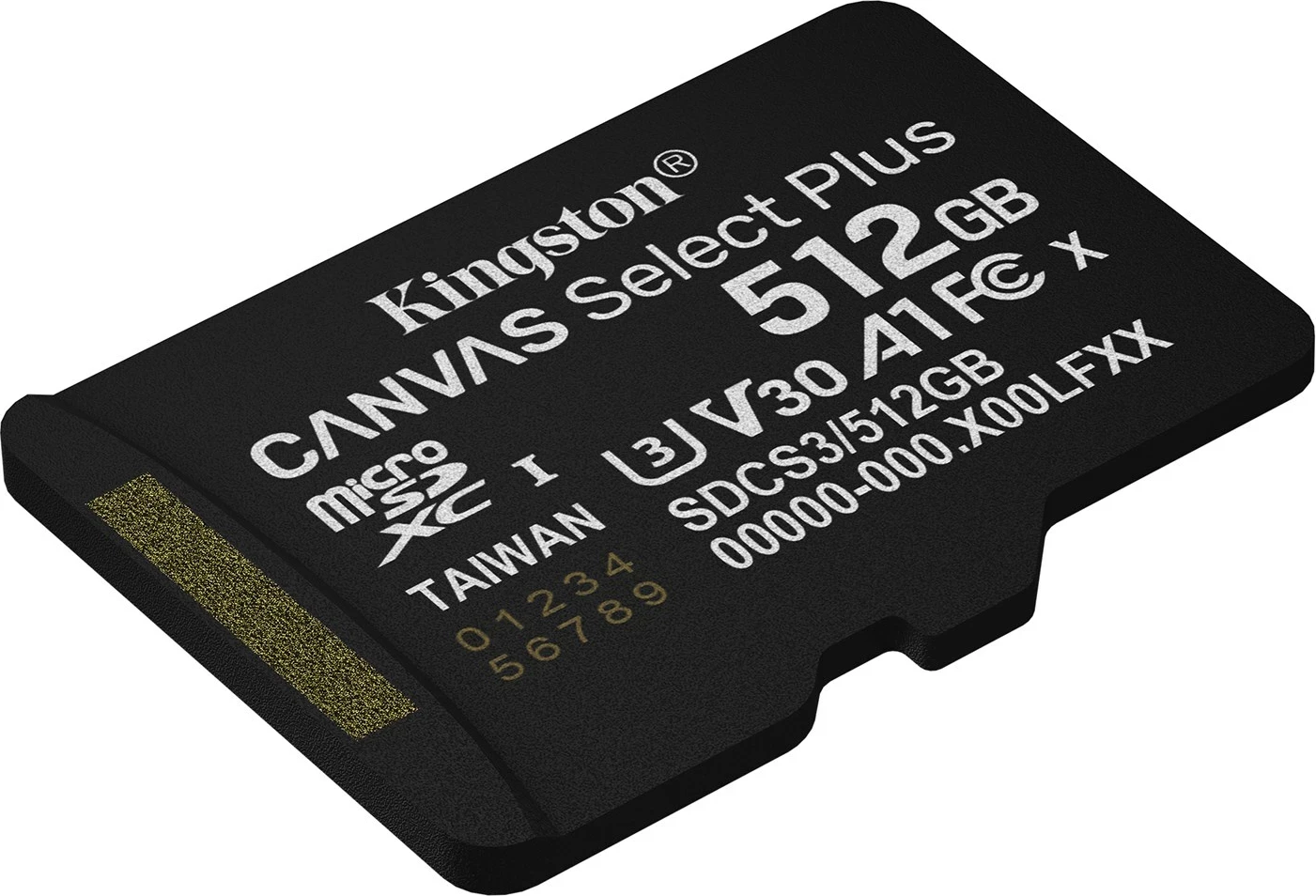Kartelë memorie microSDXC Kingston Canvas Select Plus Gen3 512GB me adapter, e zezë