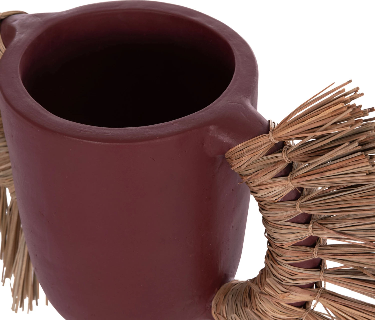 Vazo dekorative tavoline ALICA, terrakotë, ngjyrë kafe e errët, 64x22x38cm