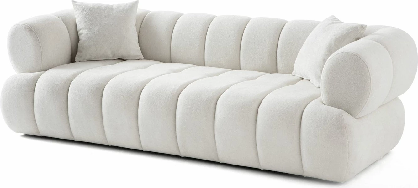 Divan treshe Petra, Atelier del Sofa, i bardhë