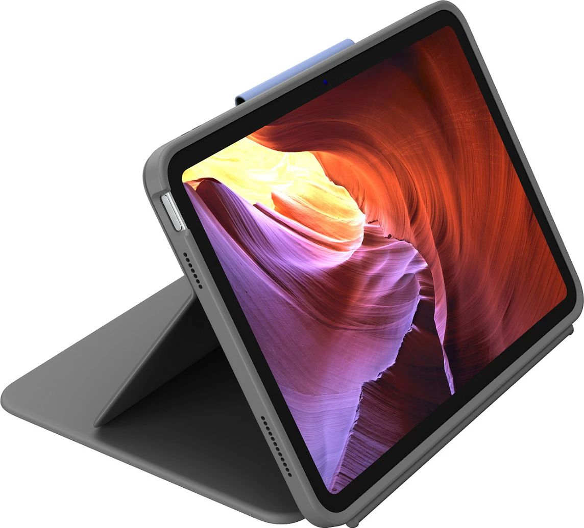 Mbështjellës me tastierë Logitech Rugged Folio për iPad 10th Gen, Smart Connector, QWERTZ (Swiss), Graphite