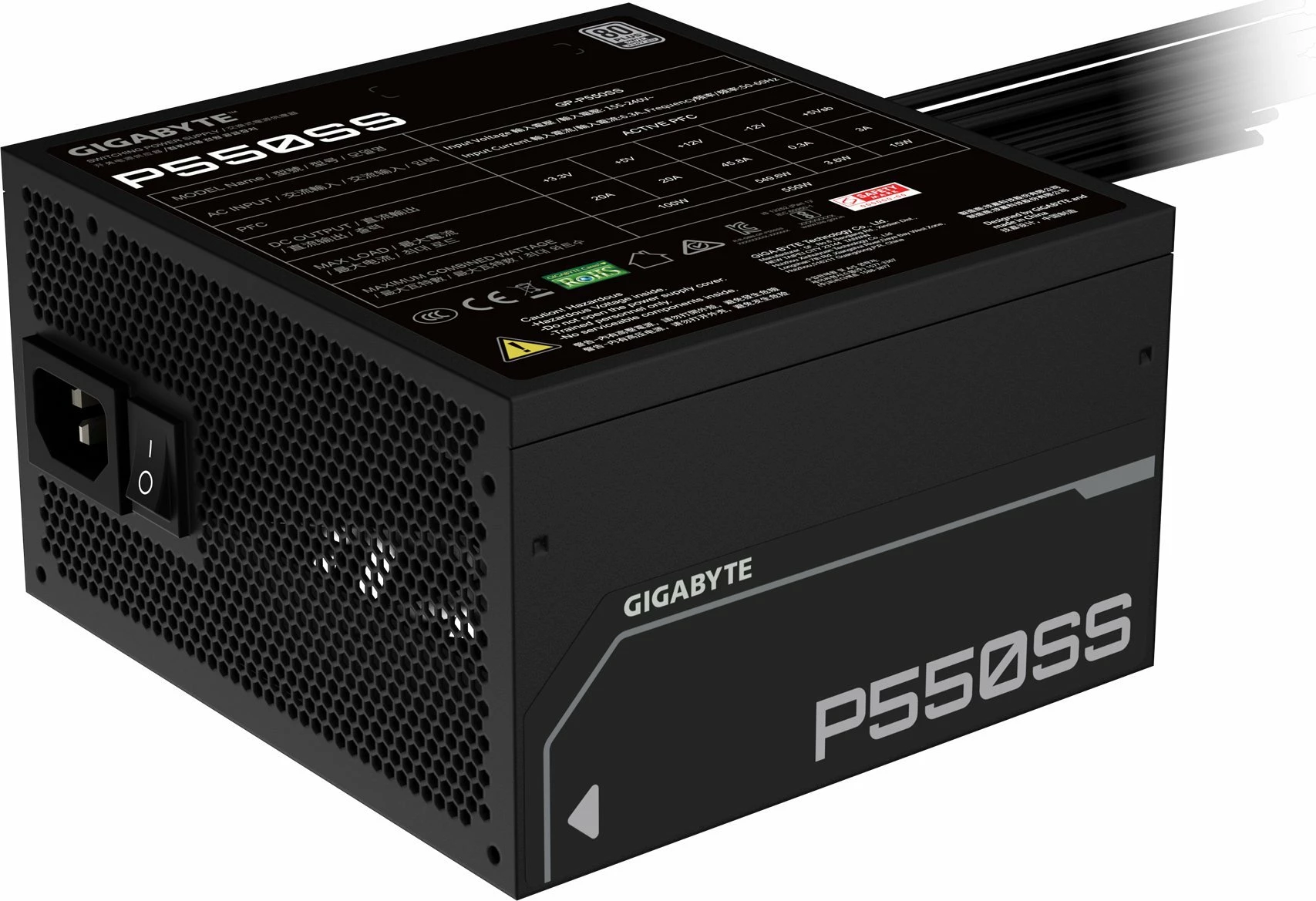 Power supply Gigabyte P550SS (GP-P550SS) 550W 80 Plus Silver ATX 3.0