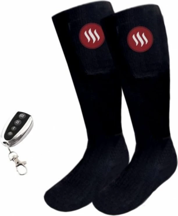 Çorape të ngrohta sportive Glovii unisex, të zeza