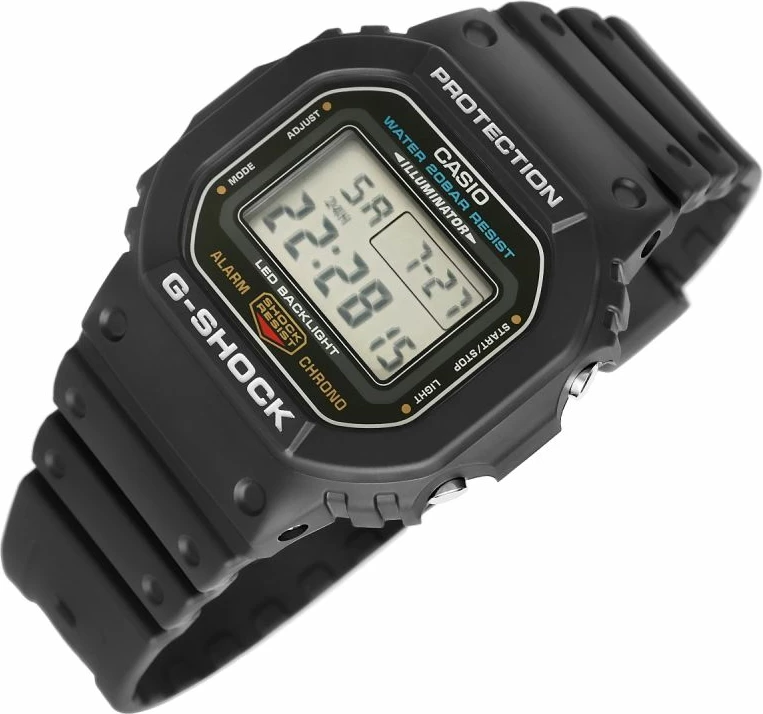 Orë dore për meshkuj Casio G-Shock, e zezë