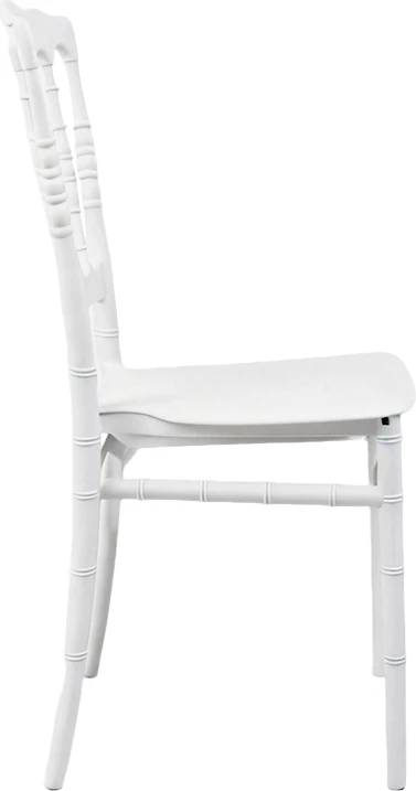 Karrige Napoleon PP e bardhë, 38.5x46.5x89cm