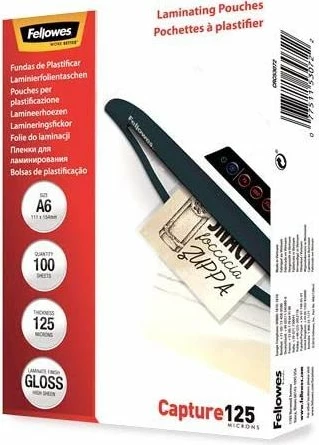 Qese laminimi Fellowes Capture 125 A6, 125 mikron, 100 copë