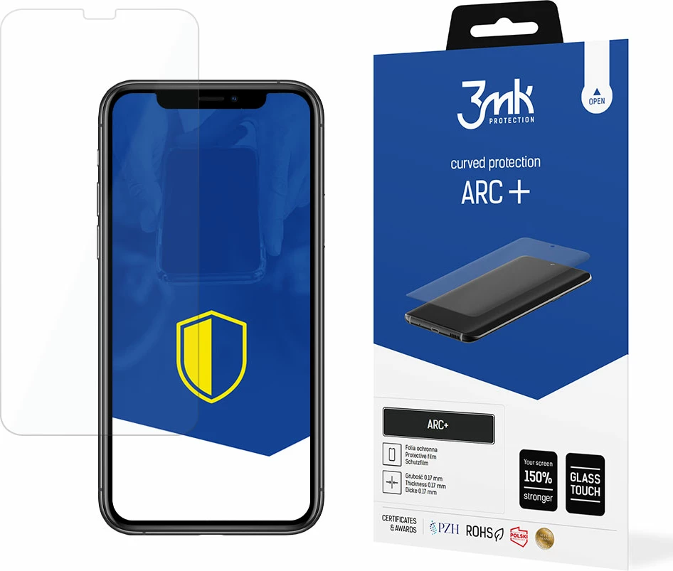 Folje mbrojtëse 3mk ARC+ për iPhone 11 Pro, TPU, Transparente