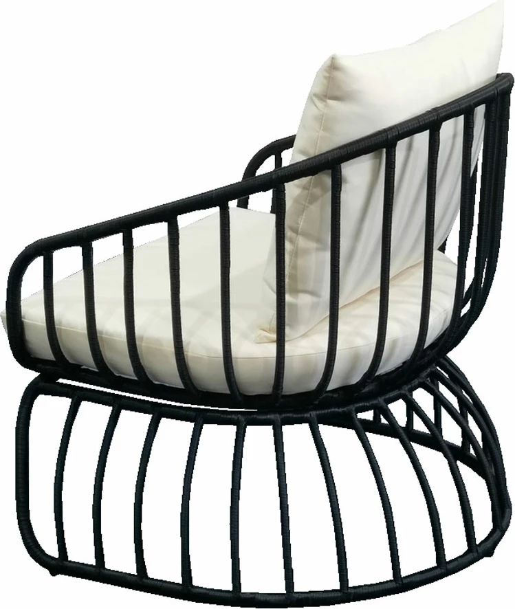 Karrige e ulët Misa, e zezë, 78x85x75