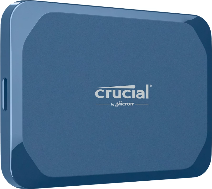 SSD portativ Crucial X10 1TB, USB 3.2 Gen2 2x2, blu
