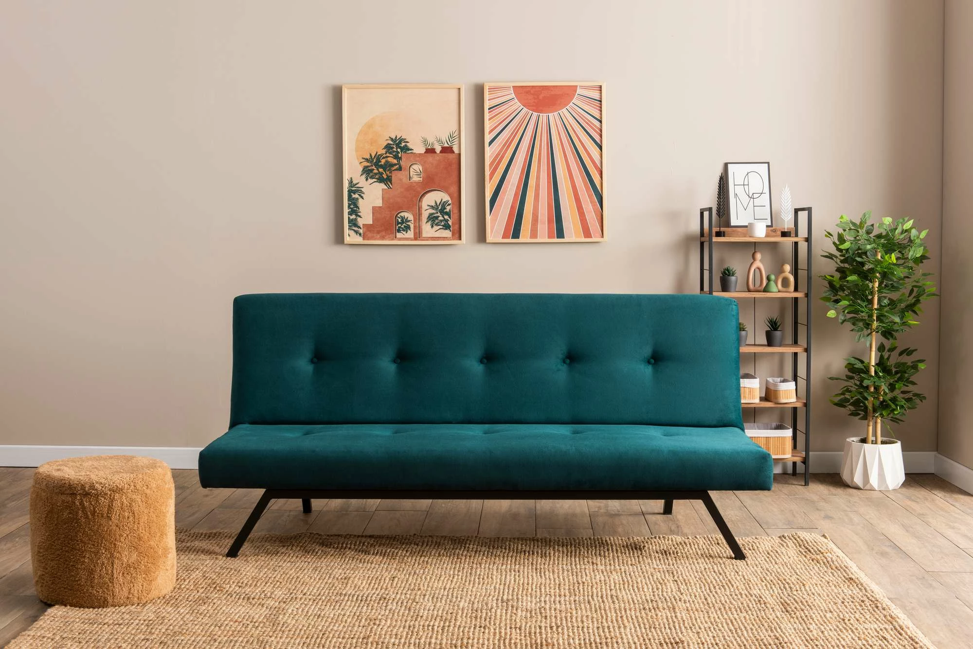 Divan-krevat 3 vendesh Atelier del Sofa, Zola, ngjyrë jeshile petrol