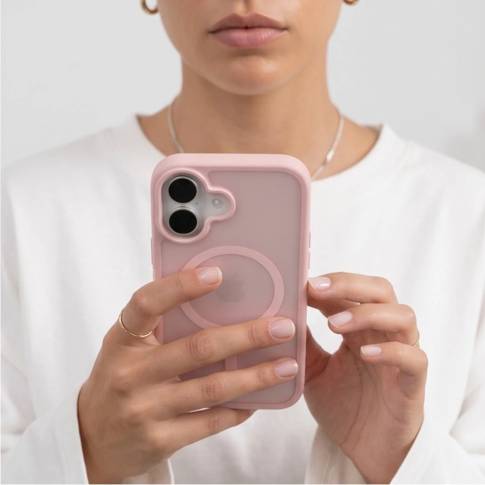 Mbështjellës Tech-Protect BasicMag MagSafe për iPhone 17, rozë mat, 1 copë