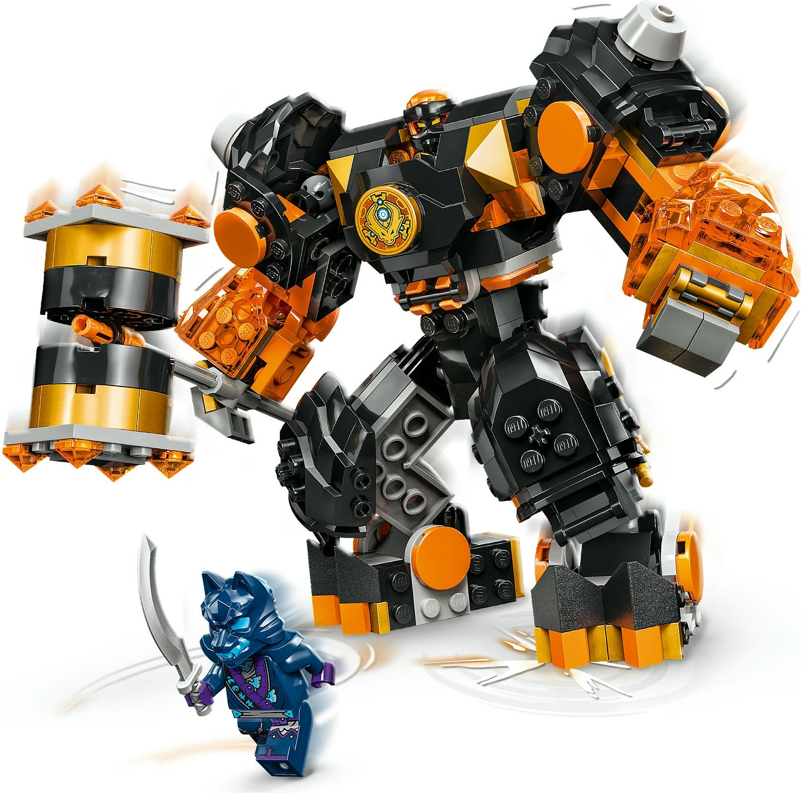 Set ndërtimi LEGO NINJAGO Cole's Elemental Earth Mech 71806, 235 pjesë, multikolor