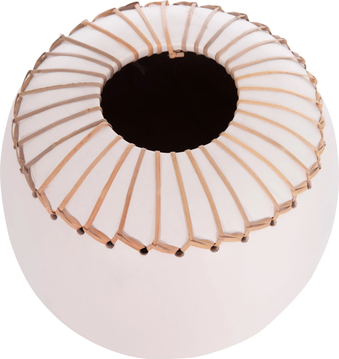 Vazo dekorative tavoline LENNOX, terrakotë, e bardhë, FH4675.02L, 22x20cm