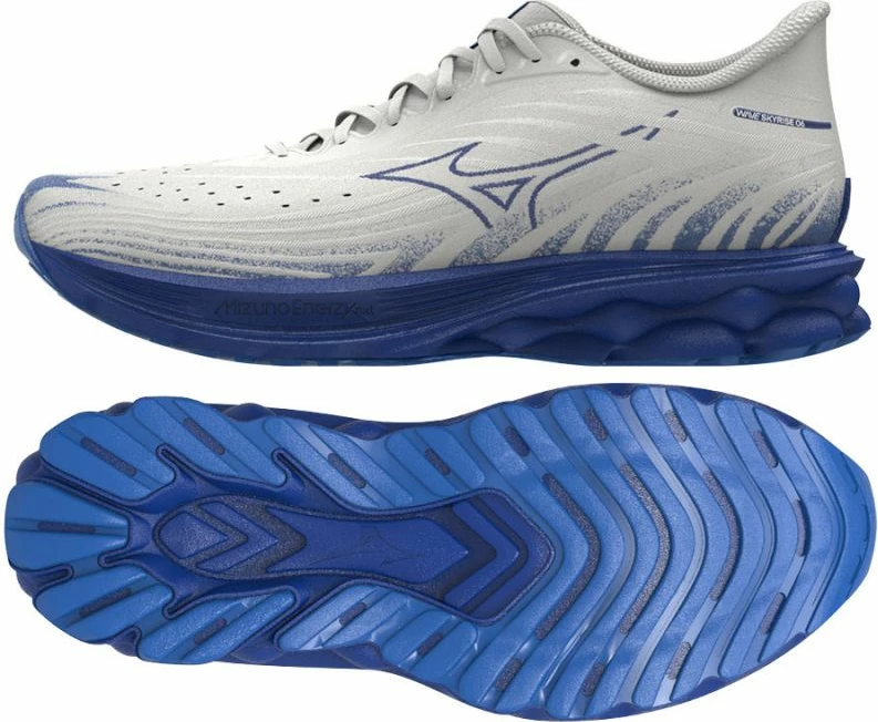 Atlete vrapimi për meshkuj Mizuno, të bardha-kaltër