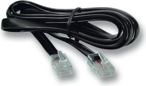 Kabllo modulare EFB Elektronik RJ10 4/4, 2 m, e zezë