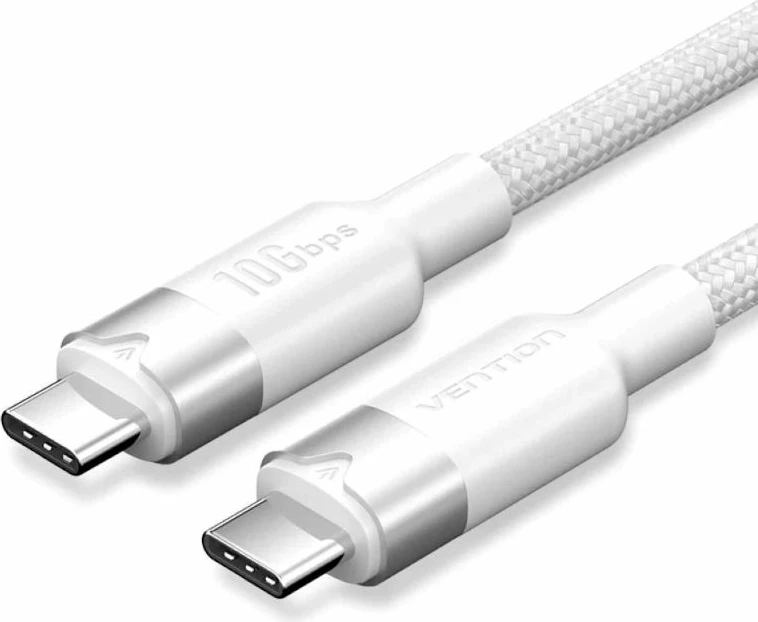 Kabllo USB-C në USB-C Vention, e bardhë