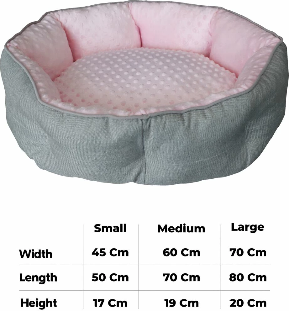 Shtrat për kafshë shtëpiake Princess L, rozë, Paws & Whiskers