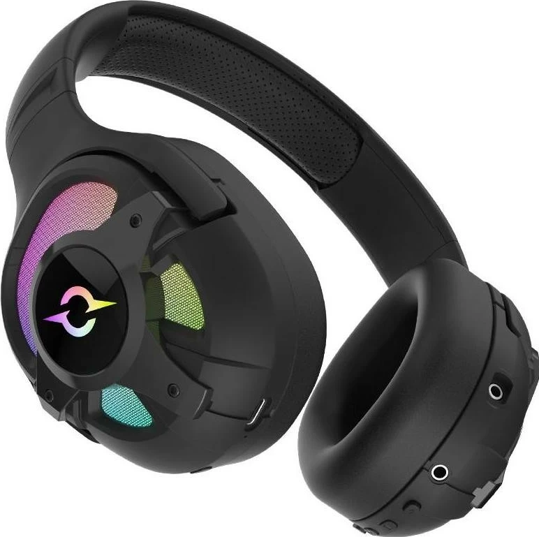 Kufje AQIRYS ARA, Wireless&BT+Wired, për lojtarë, ngjyrë e zezë