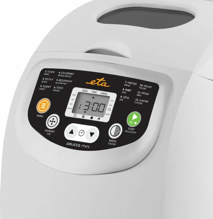 Pjekëse buke ETA Delicca Mini 1 kg 600 W 12 programe e bardhë