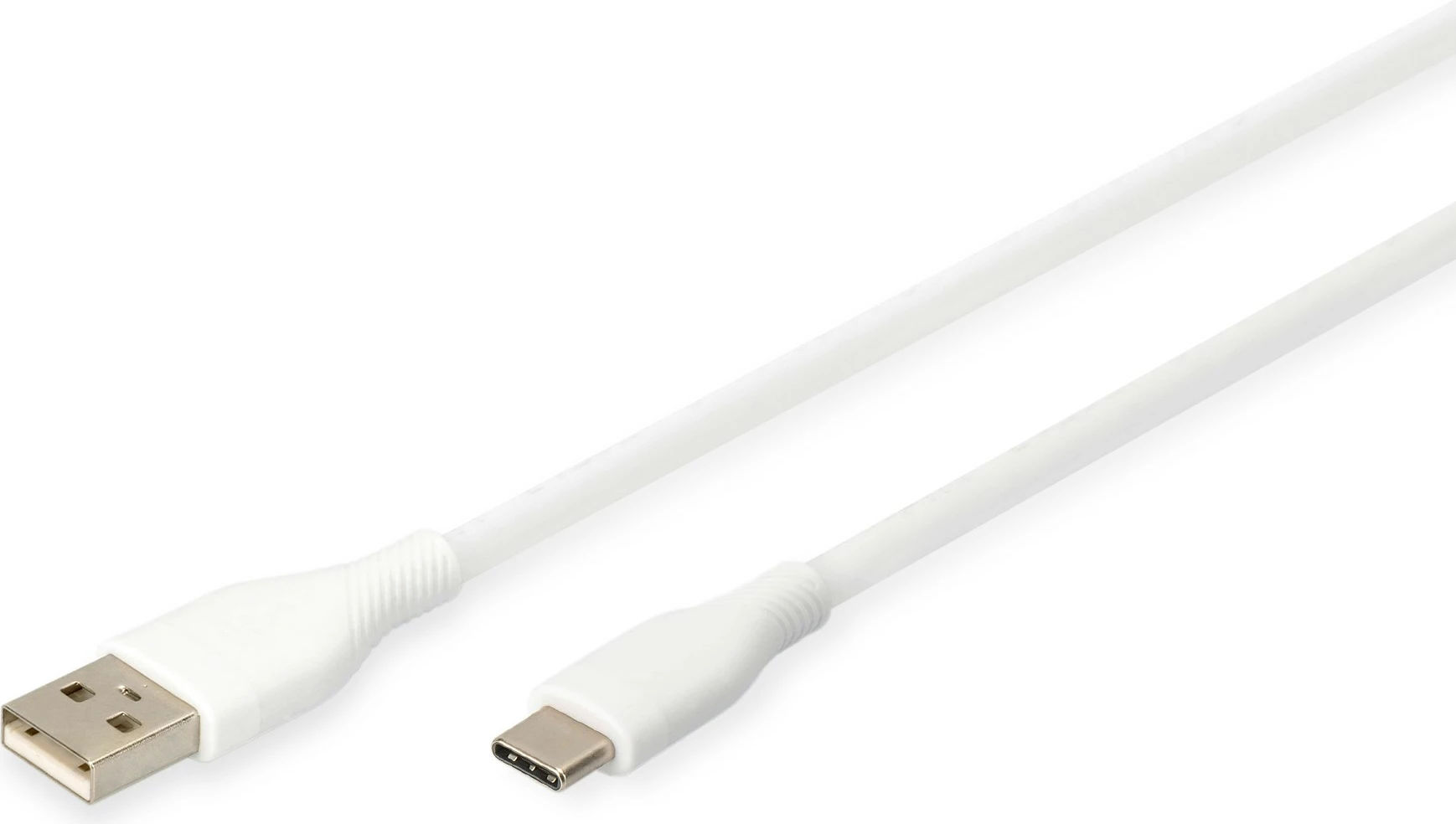 Kabëll USB-C Digitus, 1m, USB A në USB C, i bardhë