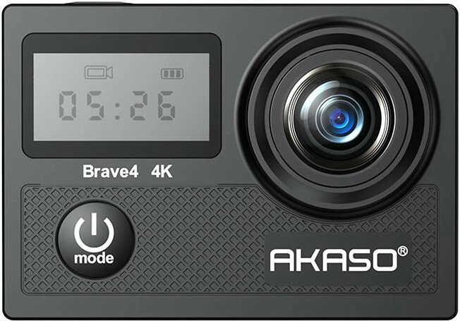 Kamerë sportive Akaso Brave 4, 4K, kënd 170°, 20MP, e zezë, set me aksesorë