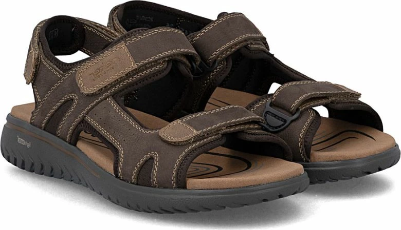 Sandale lëkure për meshkuj Rieker 26450-26, kafe