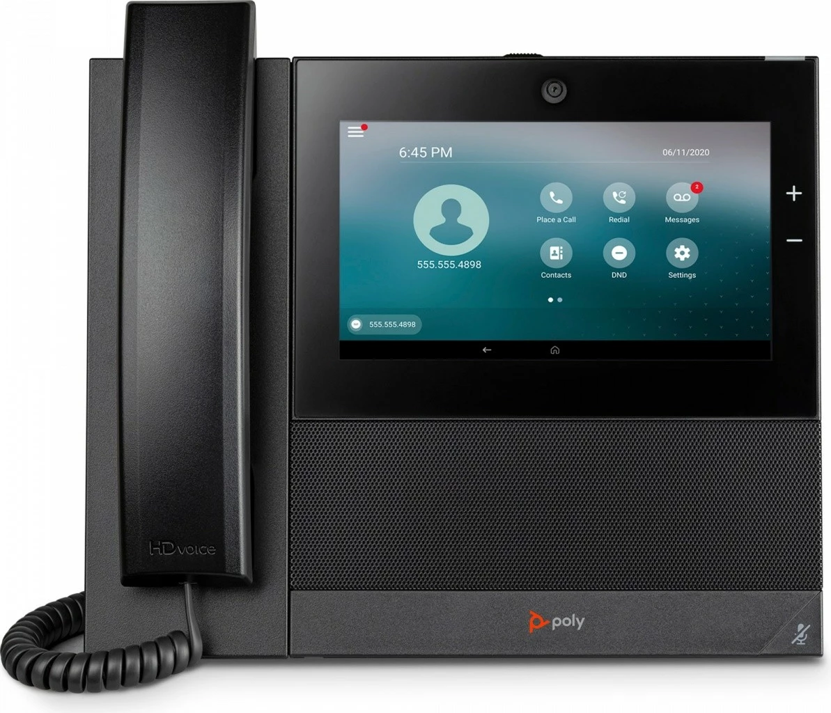 Telefon zyre Poly CCX 700 SIP PoE, 7 inç, Ekran me prekje, Kamerë, Wi-Fi, Bluetooth, Zi