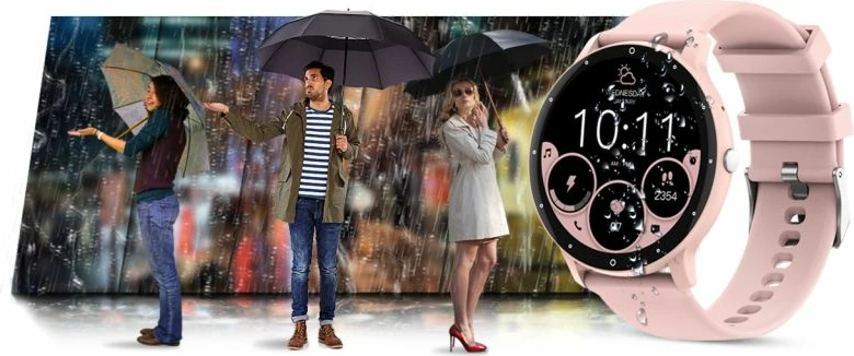Smartwatch Gravity për femra, rozë