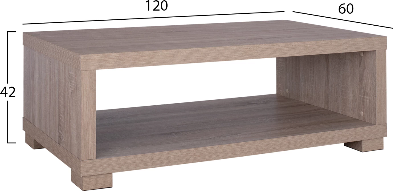 Tavolinë kafeje SALEM FH2217.02 ngjyrë lisi Sonama 120x60x42H