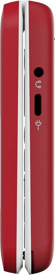 Celular Doro Leva E30, kapak (clamshell), Single SIM, ekran 2.8", bateri 1150 mAh, kuqe/bardhë