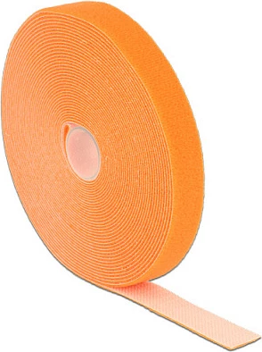 Shirit Velcro DeLOCK 10 m x 20 mm, portokalli