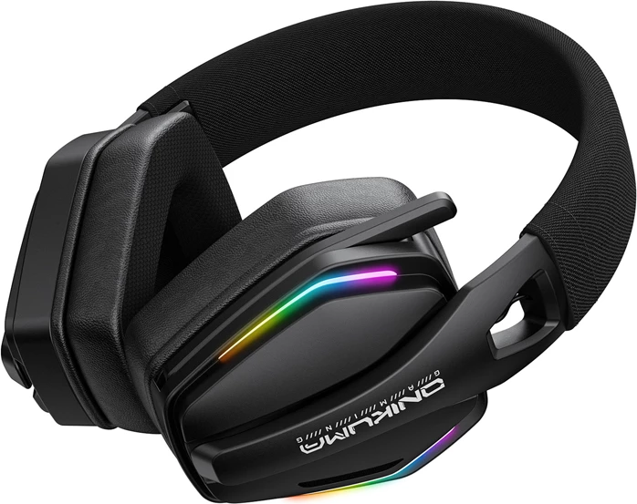 Kufje gaming ONIKUMA GT826, Bluetooth 5.4/2.4GHz + me kabllo USB-C, RGB, 20 orë, zezë
