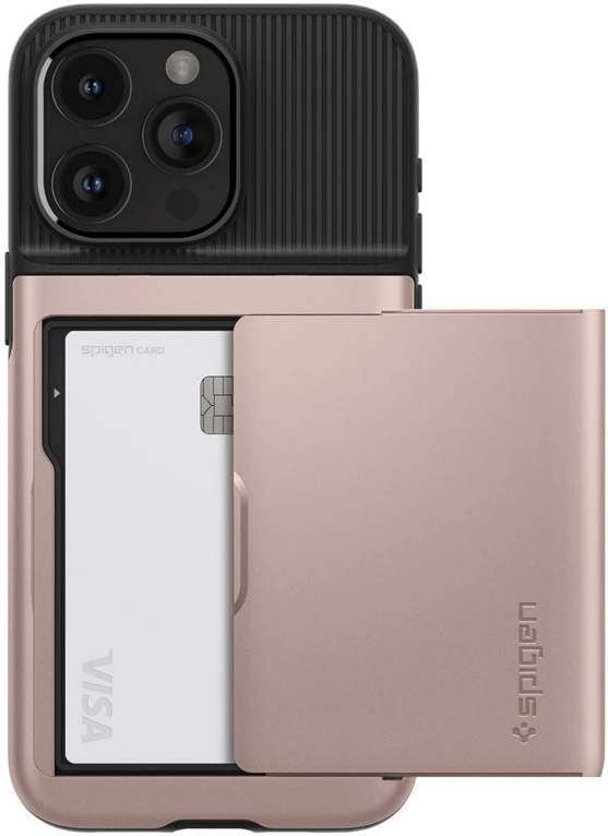 Mbështjellës Spigen Slim Armor CS për iPhone 15 Pro, Rozë