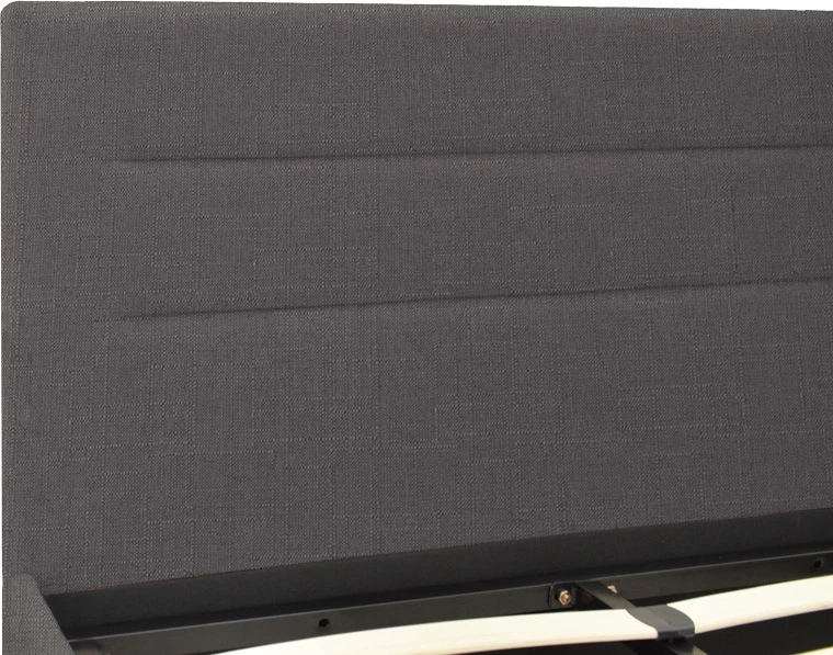 Krevat Molito me hapësirë për depo, ngjyrë gri e errët, 160x200cm